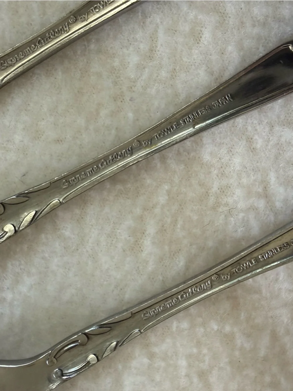 Supreme Cutlery Towle Manoir Stainless Steel Cocktail Forks - Set of 10